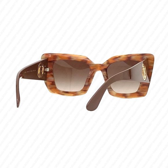 New Burberry Daisy BE4344 394013 51mm Spotted Brown Sunglasses - Picture 6 of 12